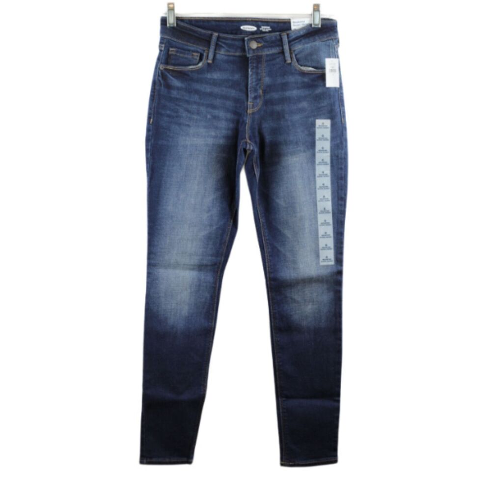 Rockstar Super Skinny Mid Rise Blue Wome's Denim Jeans Size 6 051